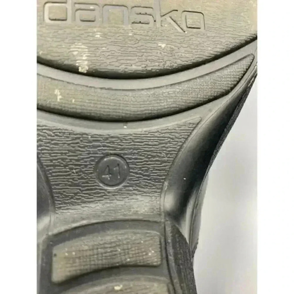 Dansko Aimee Womens Sz 41 US 10.5-11‎ Black Leather Active Wedge Pumps Heels - Picture 8 of 8